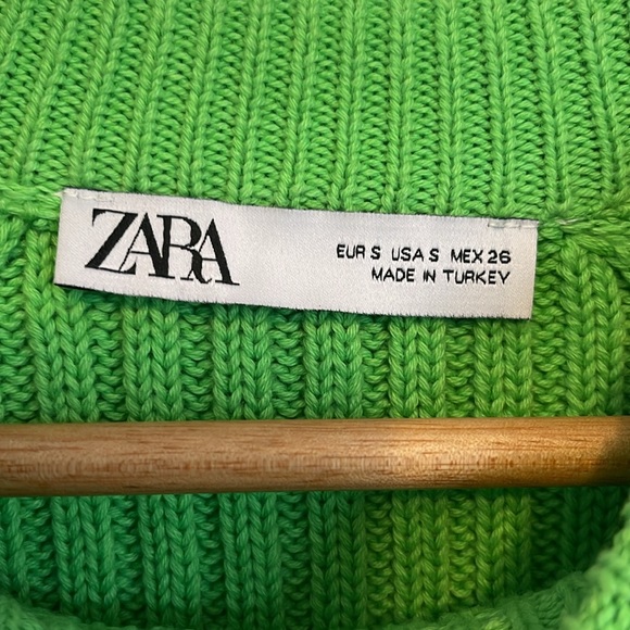 Beautiful green crop sweater Zara!!! - Picture 3 of 5